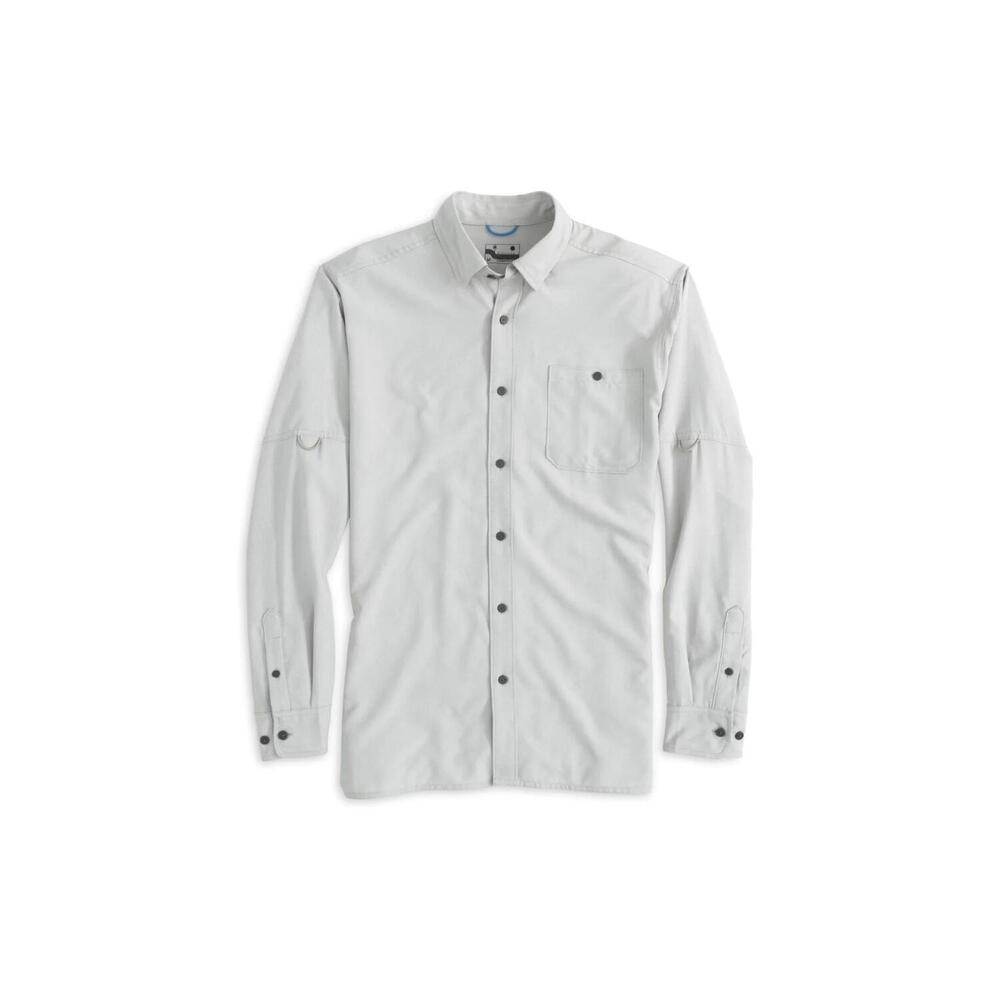 NEW FISH HIPPIE CO men's flatwater sport shirt in bone